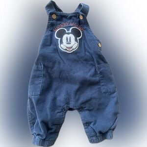 Disney Kids Overalls with Mickey Mouse - Navy